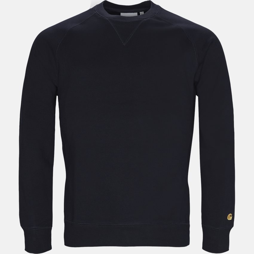Carhartt WIP Sweatshirts CHASE SWEAT. I026383 DARK NAVY/GOLD
